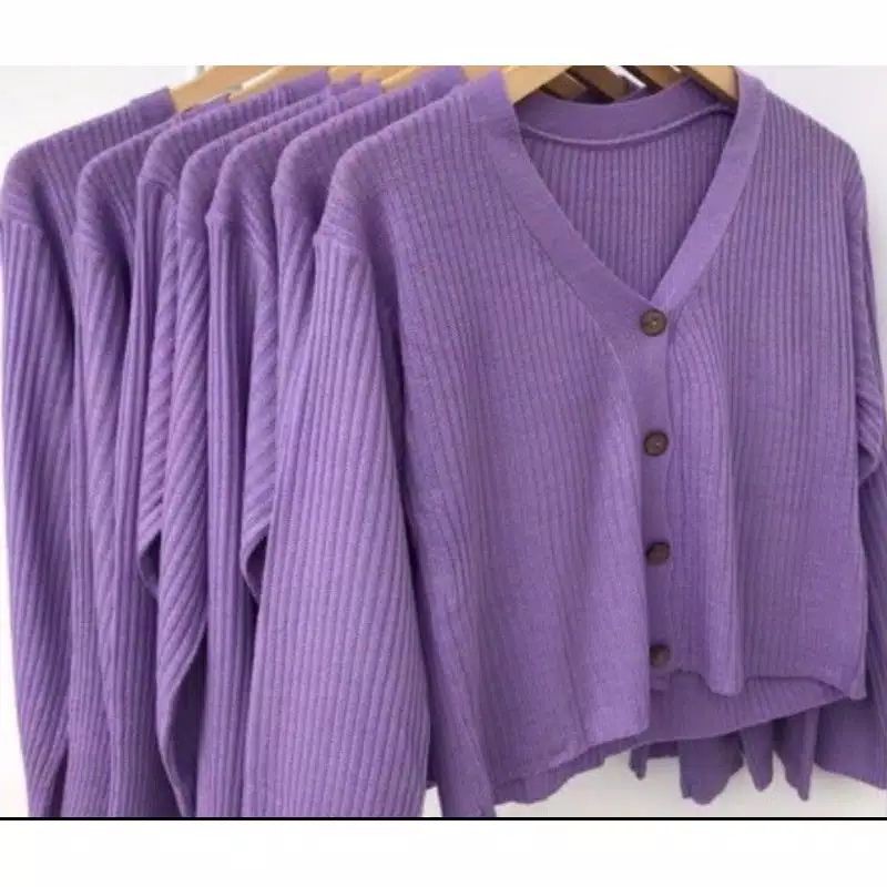 cardigan lilac