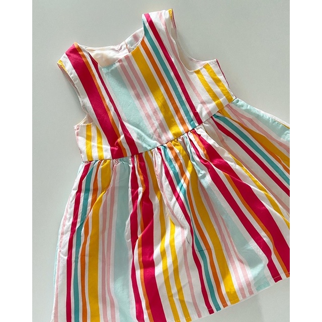 preloved primark baby dress colorfull stripes