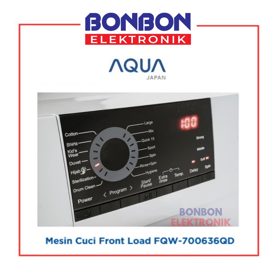 AQUA Mesin Cuci Front Loading 7KG FQW-700636QD / FQW 700636 QD