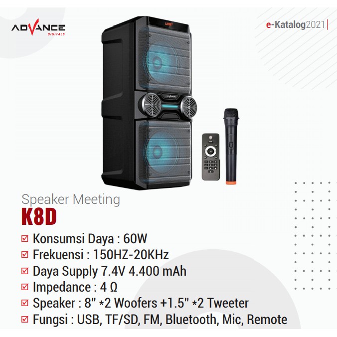 Speaker ADVANCE K8D BT(Bluetooth)