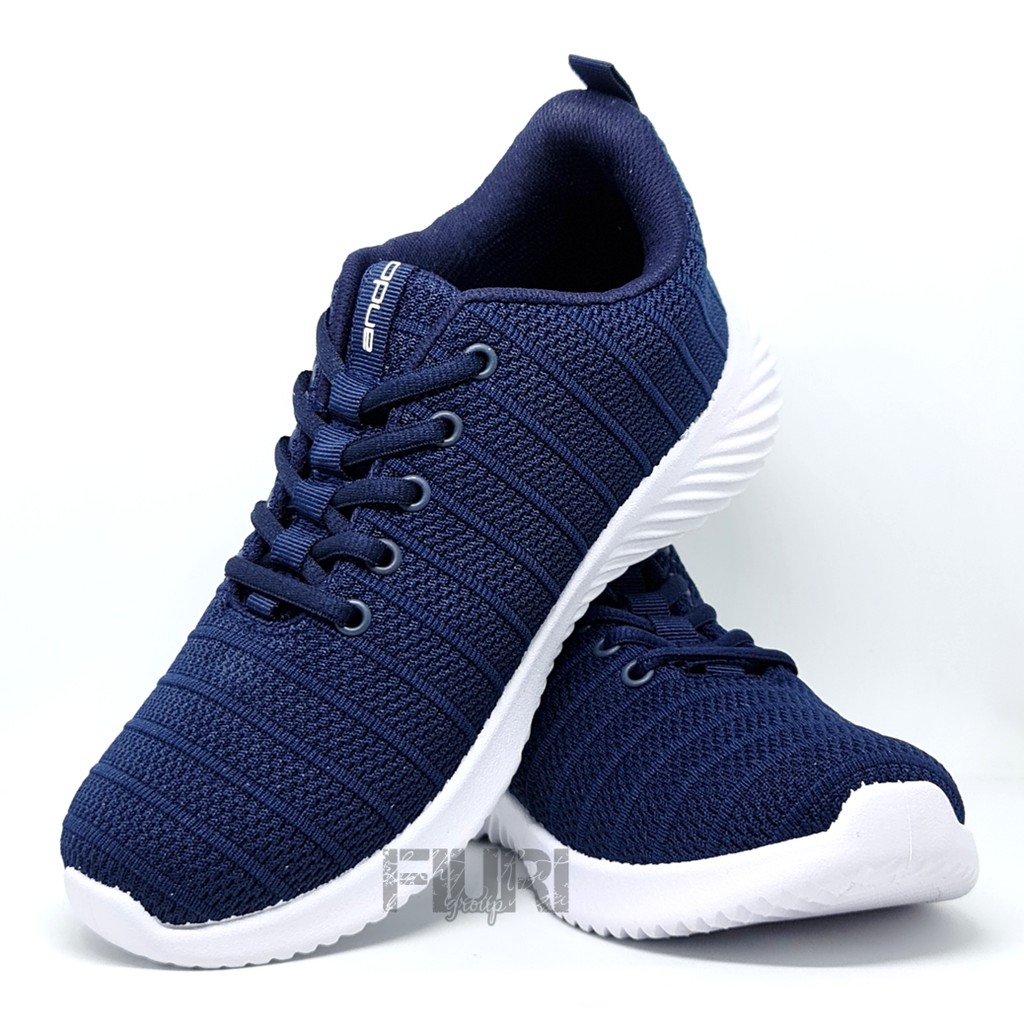 FIURI - ANDO ORIGINAL - IRVINE 35-43 BIRU NAVY - SEPATU SNEAKERS SPORT KANVAS SOL KARET ANAK LAKI-LAKI - SEPATU KETS TRENDY PRIA DEWASA - SEPATU OLAHRAGA LARI FITNES SENAM KERJA KULIAH SEKOLAH SD SMP SMA BERTALI COWOK MURAH PROMO DISKON BONUS KAOS KAKI