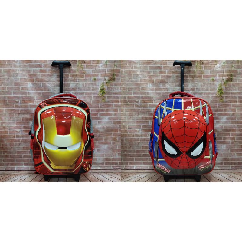 Troli Anak SD 16&quot; ABM Spiderman Ironman