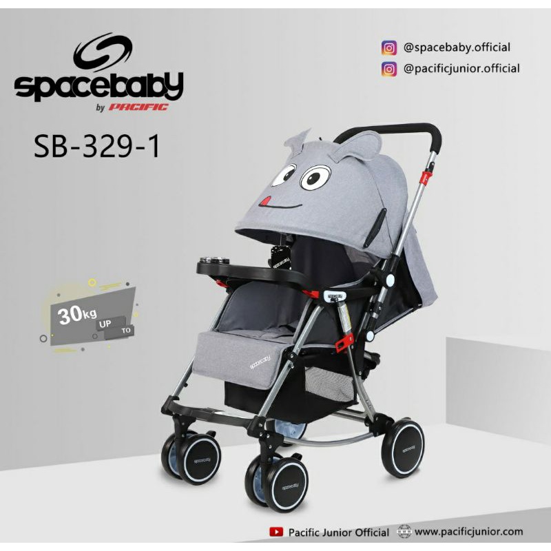 Kereta Bayi Baby Stroller Space Baby 329-1 Reversible Stir Kelambu Ayun