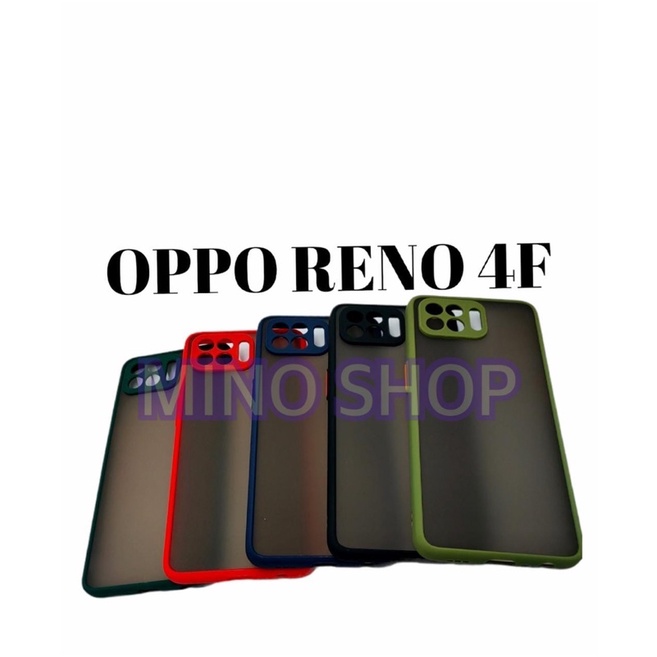 SOFTCASE OPPO RENO 4F - HARDCASE DOVE MYCHOICE PLUS PELINDUNG KAMERA - AERO CASE