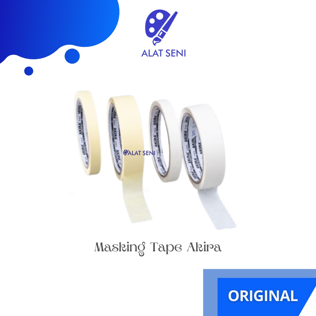 

Masking Tape 1cm / Lakban Kertas Ukuran 1cm