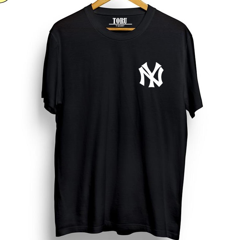 Kaos Tshirt Baju Obral Murah Combed 30 Distro LOGO KECiL NY NEW YORK YANKEES polos custom indonesia 