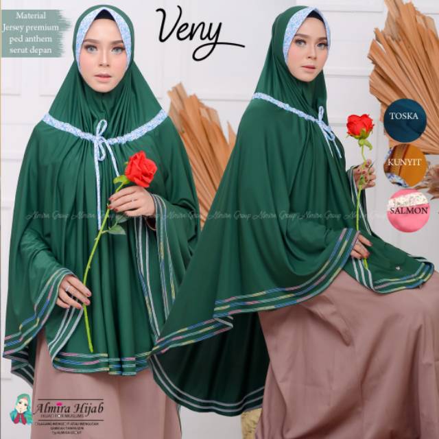 Bergo jumbo jersey Veny by almira hijab