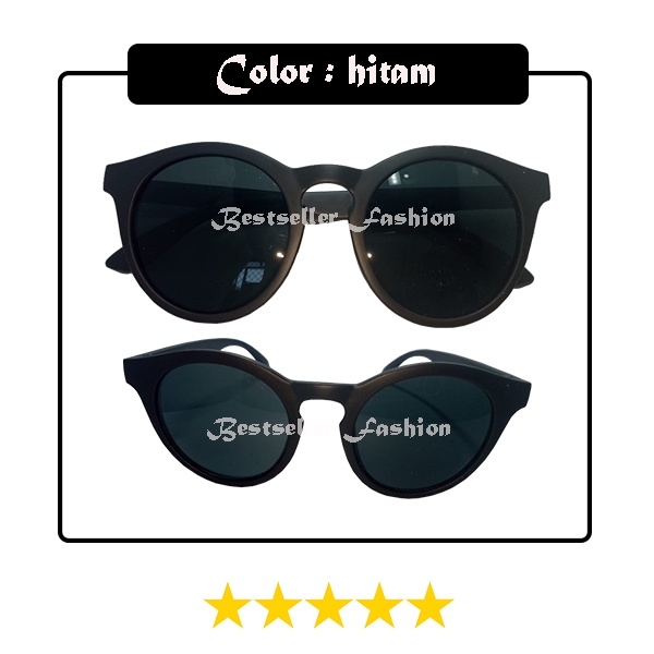 Kacamata Hitam Anak Fashion Kacamata Anak New Trend/Fashion Anak Model Bulat Oval Warna Doff Unisex FREECASE