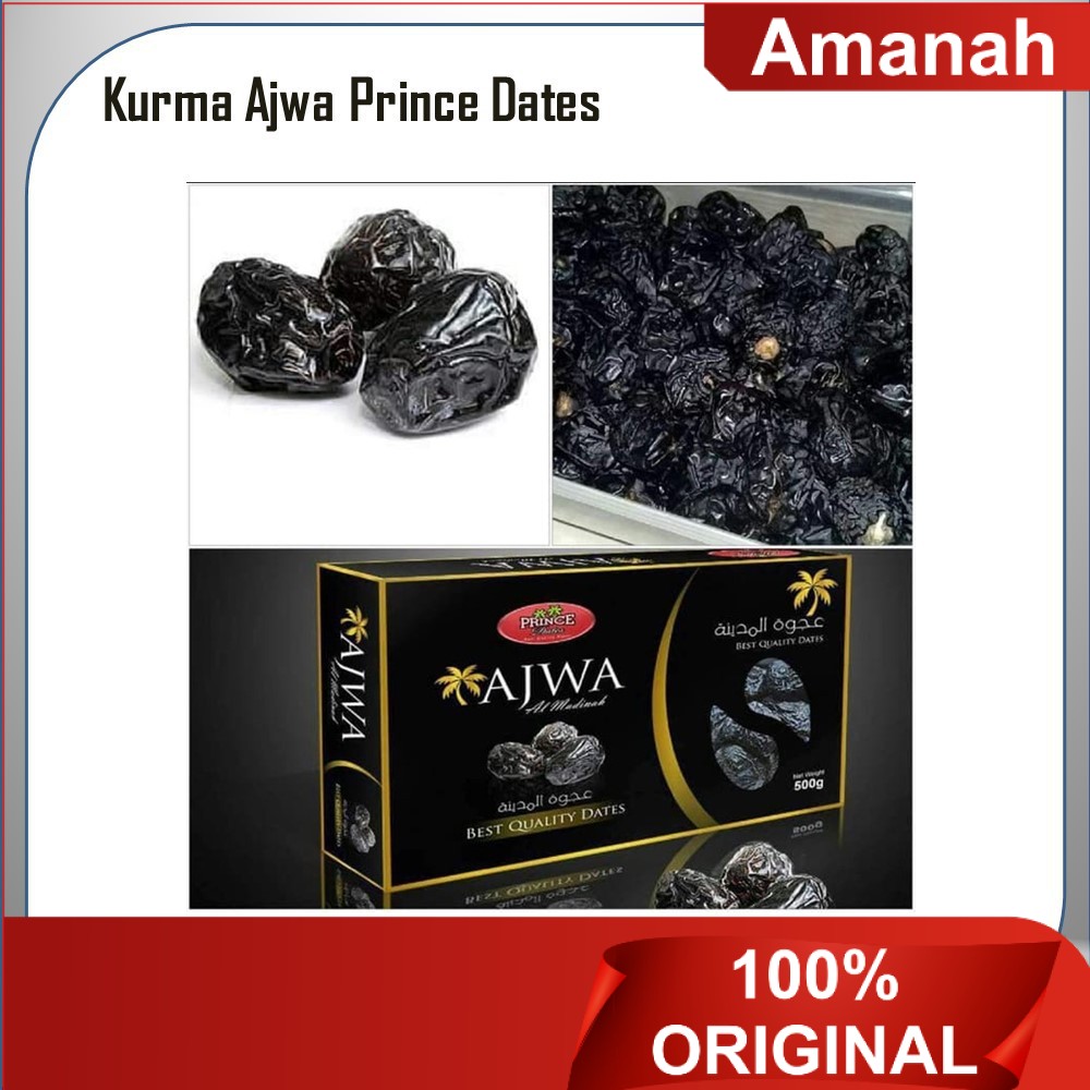 

Kurma Ajwa Super Kurma Nabi Asli Madinah Prince Dates Oleh Oleh Haji dan Umrah