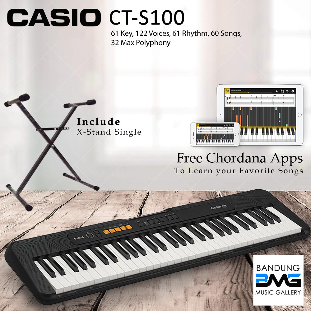 Casio CT S100 Keyboard with XStand / CTS100 / CTS 100