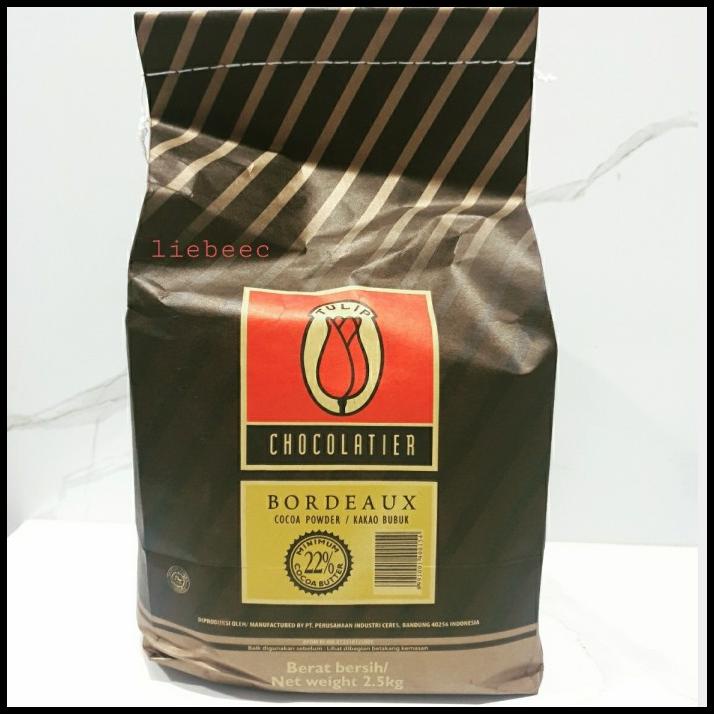 

Cokelat Bubuk Tulip Bordeaux Chocolatier, Coklat Powder 2,5Kg