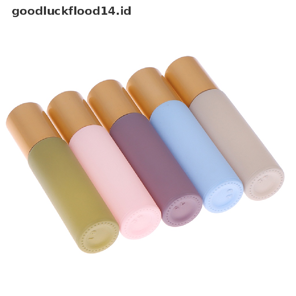 [OOID] 1X 10ML Thick Glass Essential Oils Roll On Bottle Metal Roller Ball Perfume ID