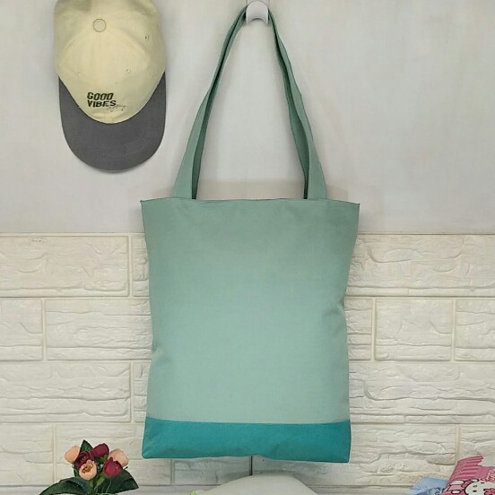 TOTE BAG KANVAS TOTEBAG WANITA TOTE BAG POLOS BISA CUSTOM SABLON CUSTOM MODEL TB 014