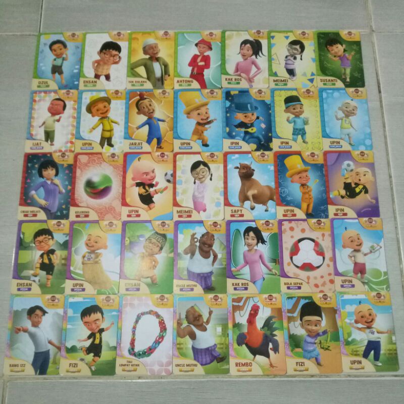 BUY 4 GET 1, Jual kartu kompetisi  Upin & Ipin/Kartu Choki-choki