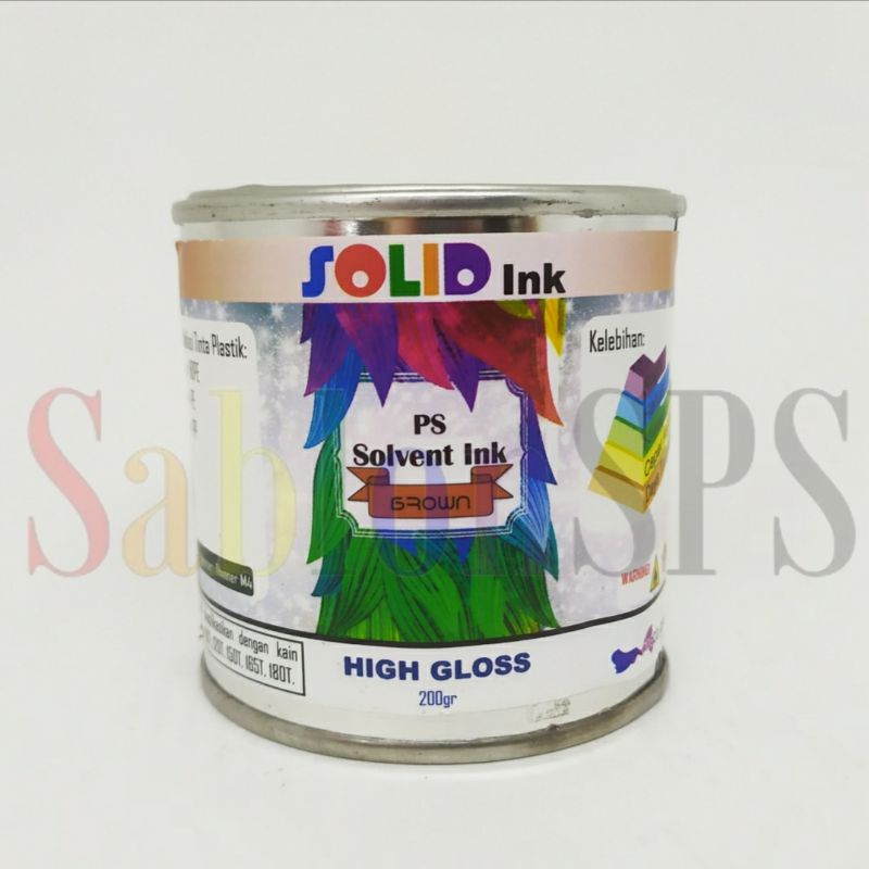 TINTA SABLON PLASTIK HDPEPP COKLAT BROWN 200GR