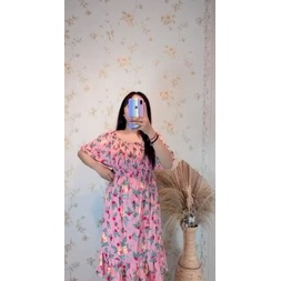 Daster Zaskia Gladiol/Daster Murah Bali Bahan Rayon Adem/Daster Rempel Bawah