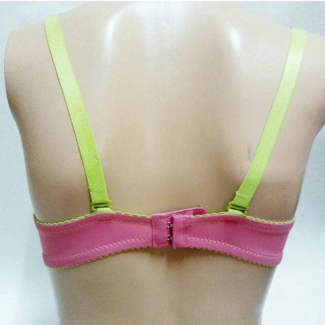 Bra Rainbow Setengah Cup Kawat Size 34 36 38 Busa Sedang / Bh Wanita Rainbow Setengah Cup Kait 2