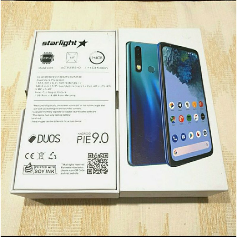 Starlight F1 Android 6 Inch Finger Print Ram 1gb Garansi Resmi Shopee Indonesia