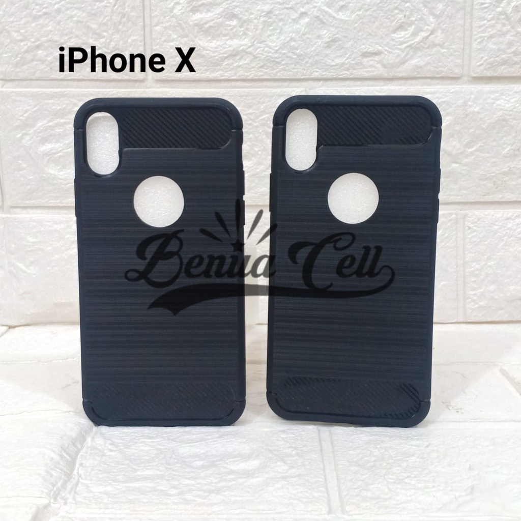 SOFTCASE IPHONE X SLIM FIT CARBON IPHONE X XS IPHONE XR IPHONE XS MAX - BC