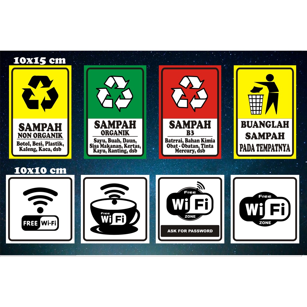 

ANEKA STIKER / LABEL LARANGAN, HIMBAUAN & INFORMASI, STICKER VINYL