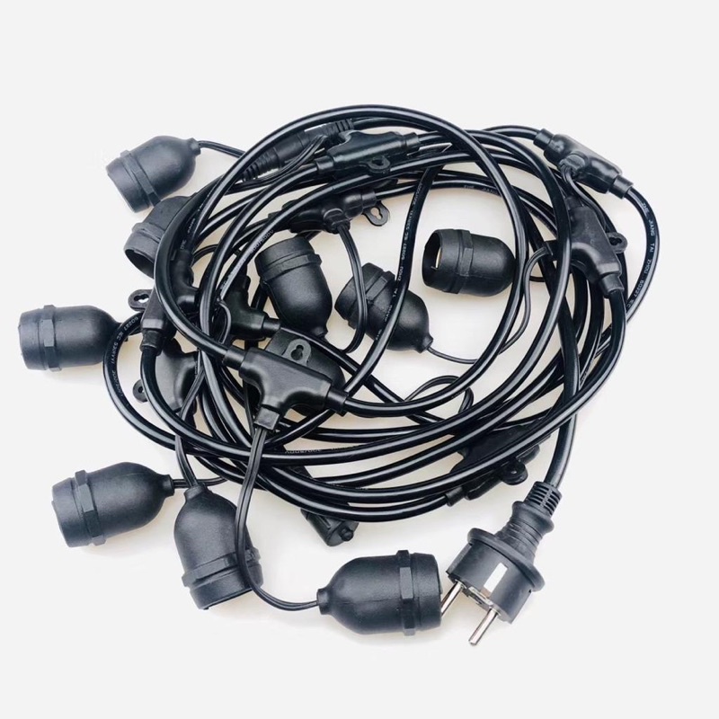 KABEL FITTING GANTUNG LAMPU FILAMEN 10 METER 10 FITTING