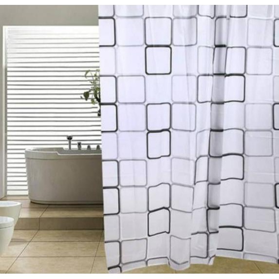 Premium   Shower Curtain, Tirai Kamar Mandi Anti Air