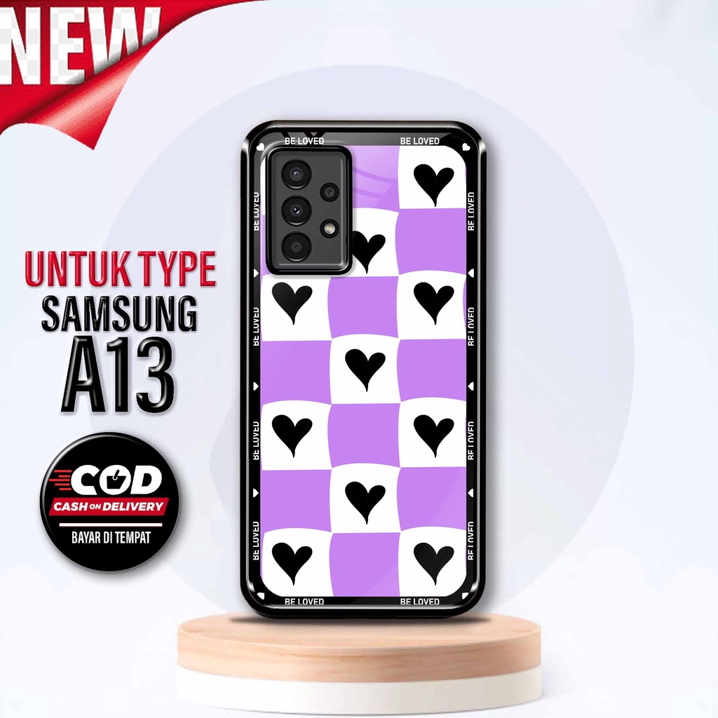 Sukses Case SAMSUNG A13 - Hardcase 2D Glossy Samsung A13 - Silikon Hp Samsung { Love Aesth 2 } - Sil