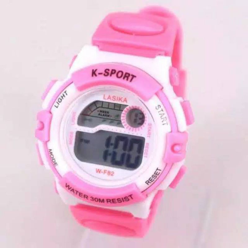 (Grosir)Jam Tangan Anak&quot; Lasika W-F82 Water Resisst Strap Rubber(Terima Cod)