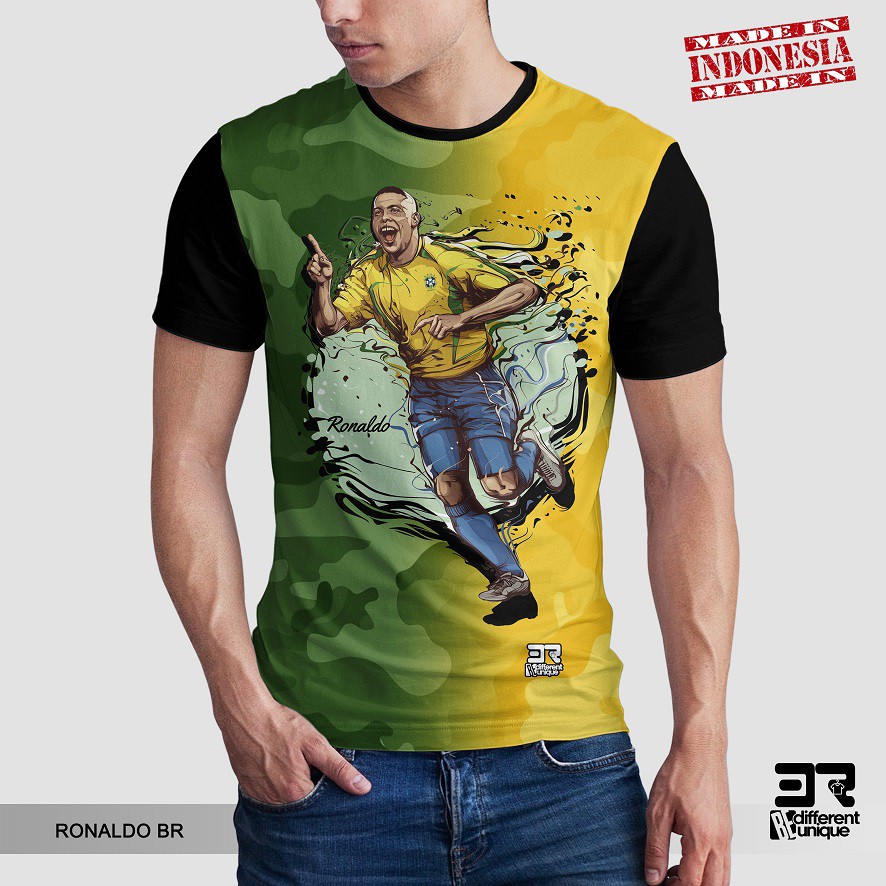 Kaos Print Legend Ronaldo Brazil 2