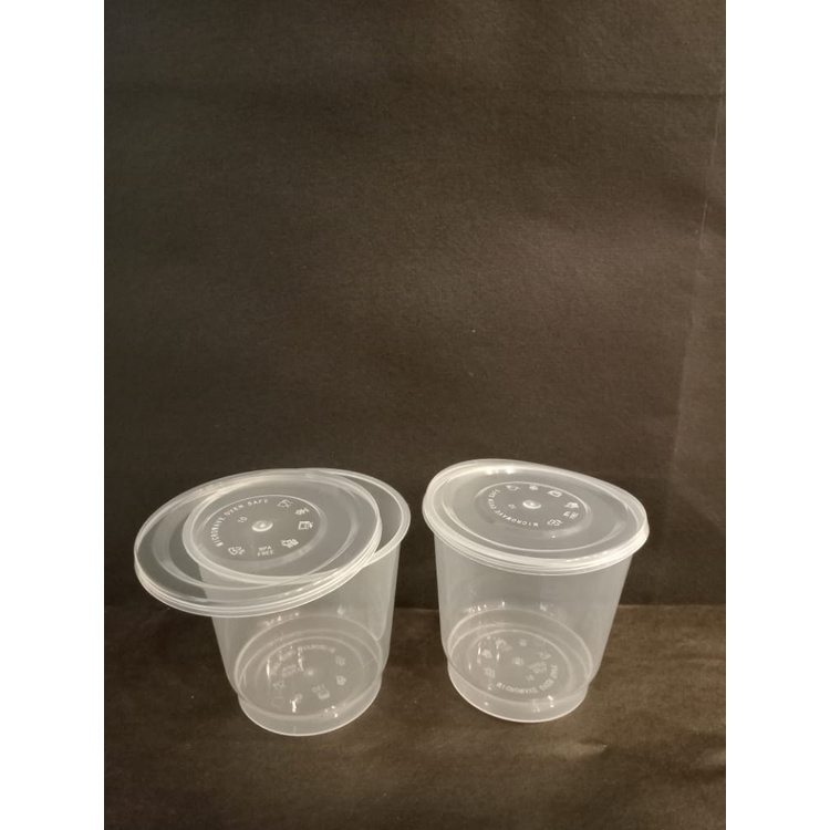 Cup Pudding/ Cup Dessert 150ml Bulat dengan tutup ANTI BOCOR