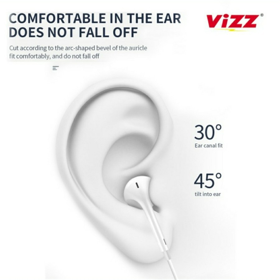 Handsfree/Headset Original 100% Vizz VZ-E02 Stereo Headset