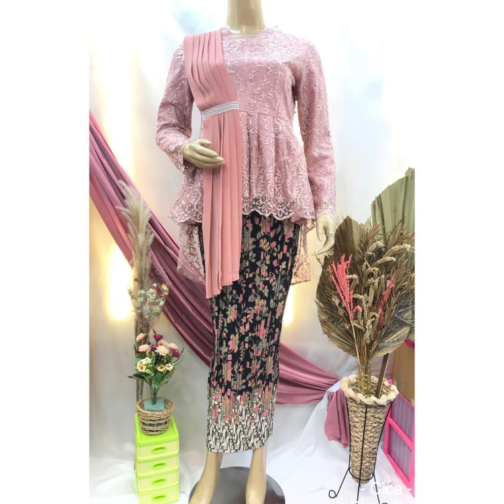 Gallery kebaya - Setelan kebaya aurora tille selendang