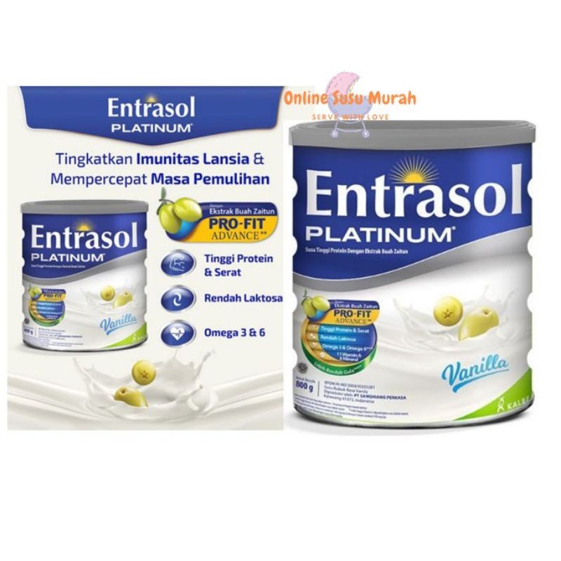 

Entrasol Platinum vanila 800gram