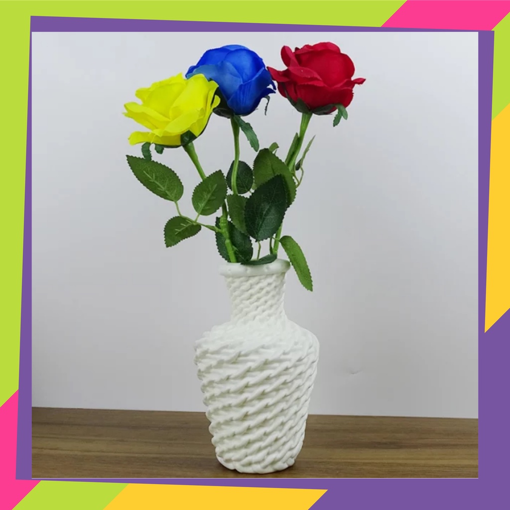 1711D2 / Pot bunga plastik kendi / Vas bunga dekorasi tanaman Artificilal gaya Nordic