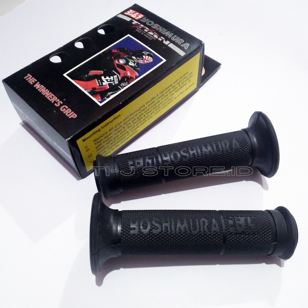 Handgrip Yoshimura Import Set kiri kanan Sarung Gas Empuk Untuk Semua Motor