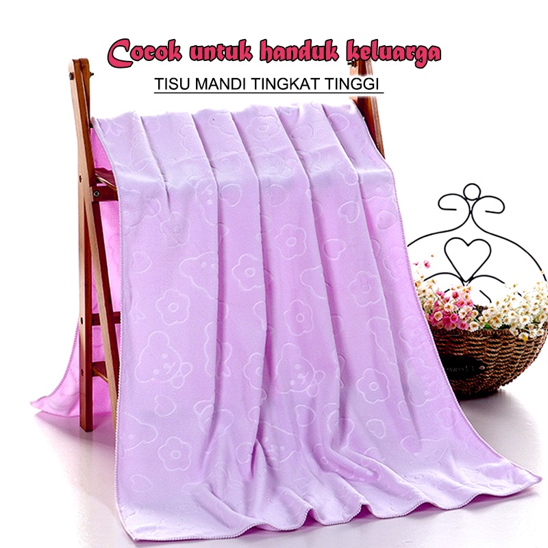 Handuk Polos - Handuk ukuran 70x140cm - Handuk Polos Embos Nyerap Air (H9)