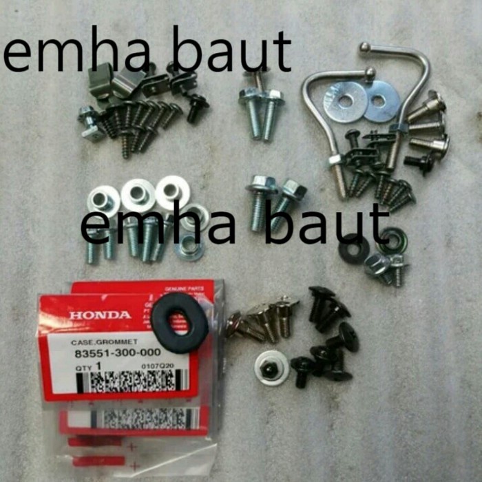 Cover body Baut Body set supra x 100