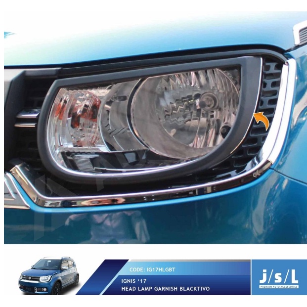 JSL Ignis Garnis Lampu Depan Ignis Head Lamp Garnish Blackdoff