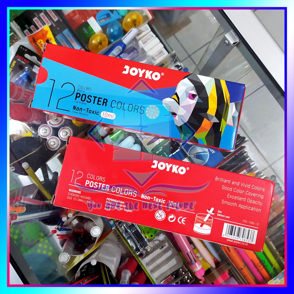 

Cat Poster Colors Joyko 12 warna 10ml Non-Toxic