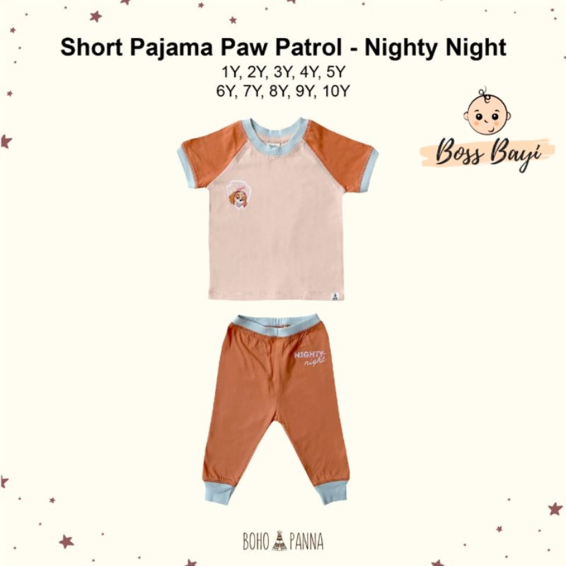 BOHOPANNA - Short Pajama Paw Patrol / Piyama Lengan Pendek+Celana Panjang Anak