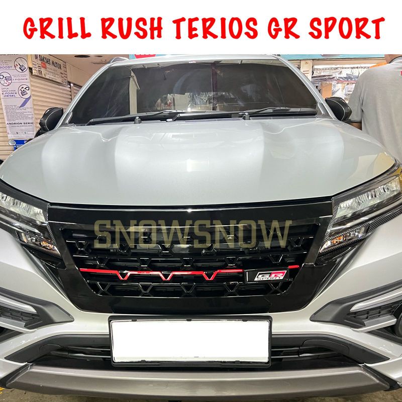 Grill Depan All New Rush Terios GR SPORT 2018 2020 2022 Hitam List Merah