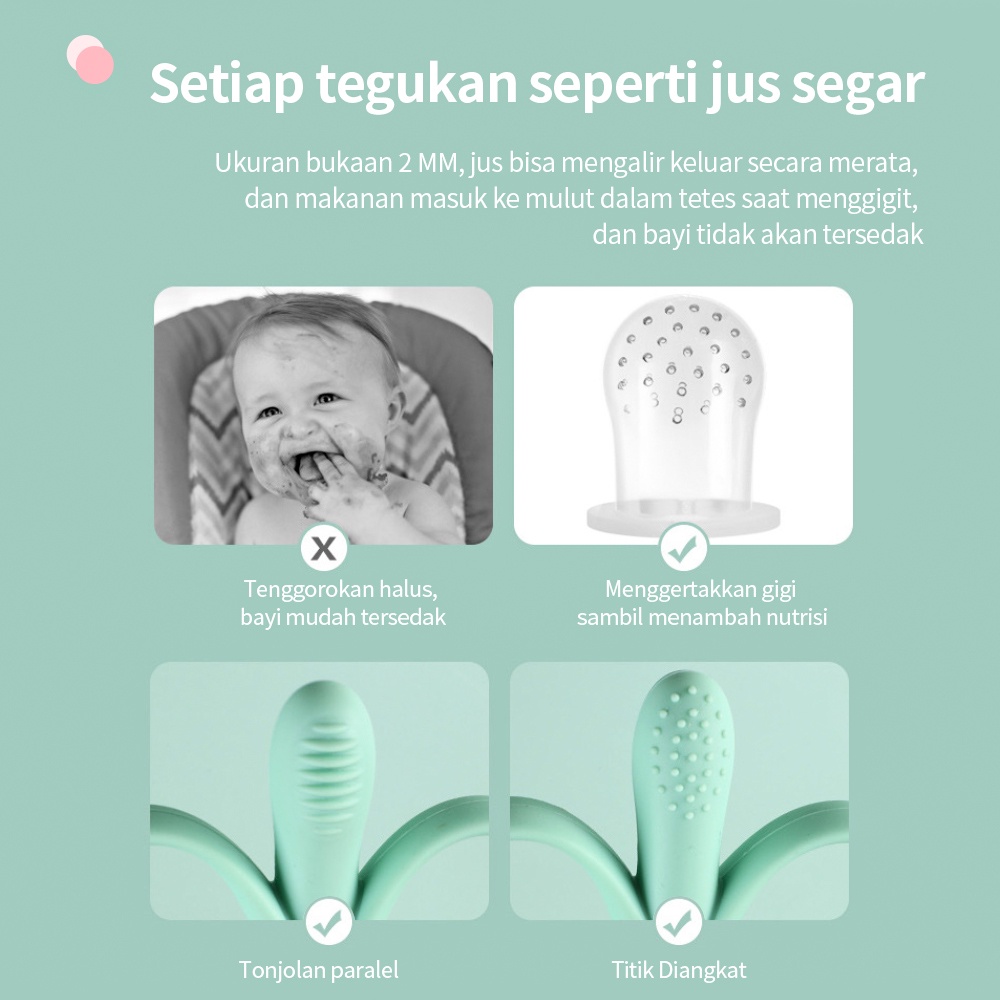 Halobaby Dot Empeng Buah Bayi Bpa Free / Empeng Buah Bayi