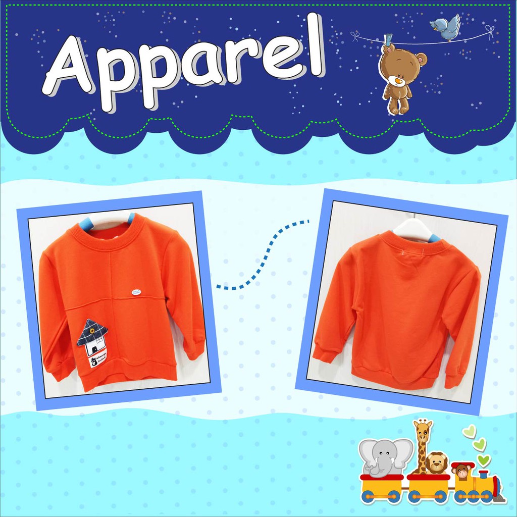 Natgeo Sweater Motif Rumah Anak Laki-Laki