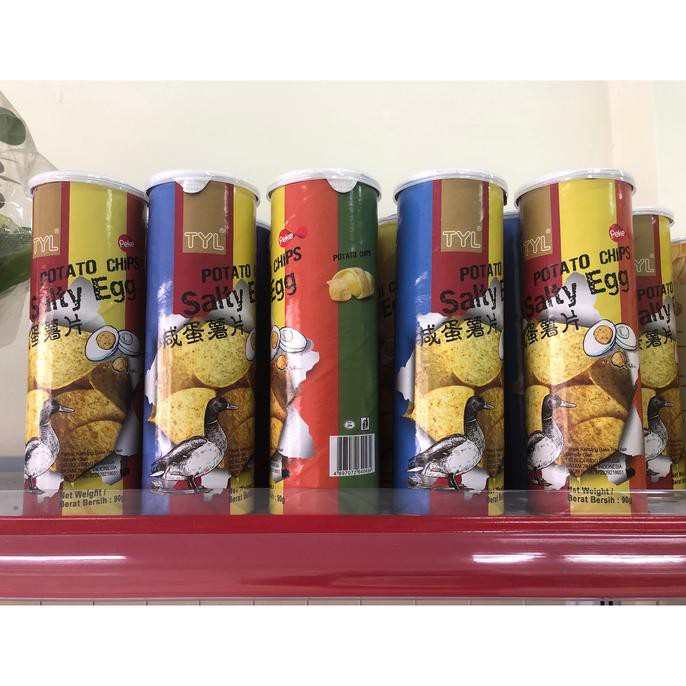 

TYL POTATO CHIPS SALTY EGG/ POTATO CHIPS/ KERIPIK KENTANG 90G