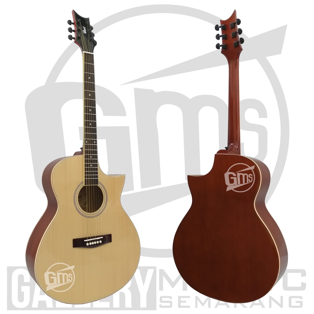 Gitar Akustik Cort Lancip Custom Paket Super Komplit