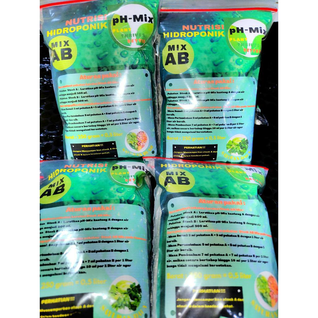 Pupuk Nutrisi Hidroponik - 250gram / 500ml ( untuk 100 liter air )