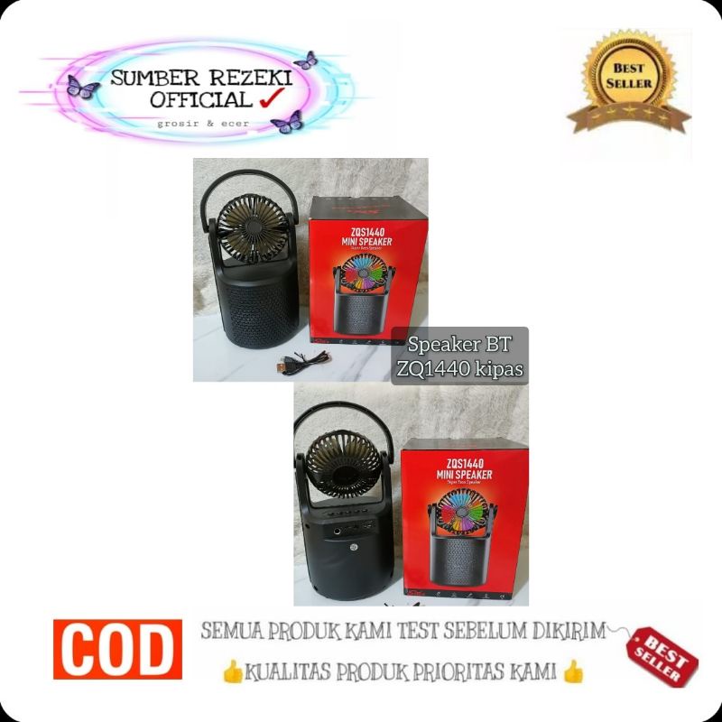 SR - Speaker bluetooth ZQS1440 kipas / speaker BT ZQS1440 terbaru Speaker bluetooth