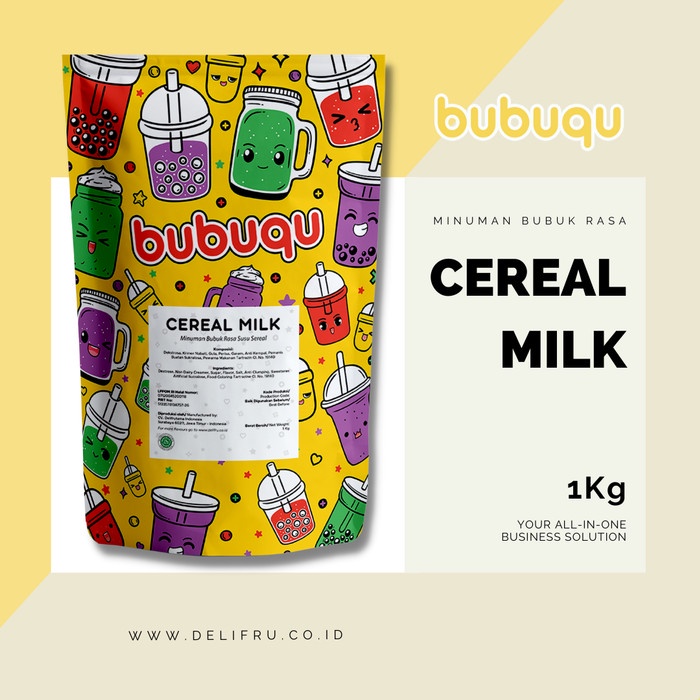 

POWDER DRINK CEREAL MILK BUBUQU - BUBUK MINUMAN SEREAL SUSU