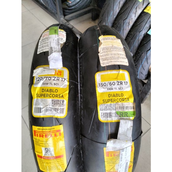 Pirelli diablo supercorsa 120/70-17 &amp; 150/60-17