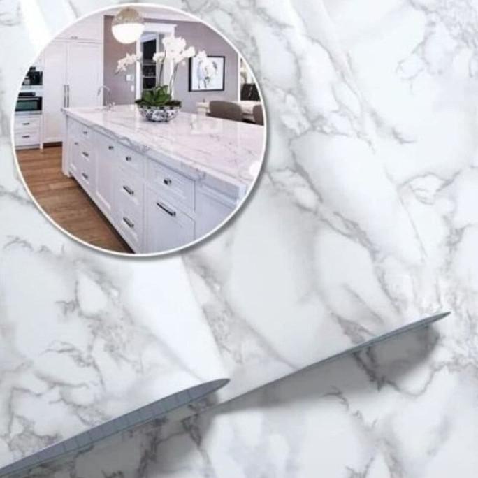 MARBLE PUTIH HITAM wallpaper sticker-dinding wallpaper stiker GRANIT Termurah